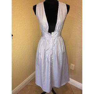 Pinstriped Midi Dress